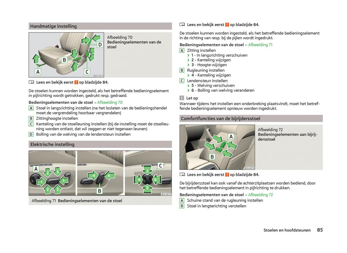 Skoda Superb III 3 handleiding / page 88