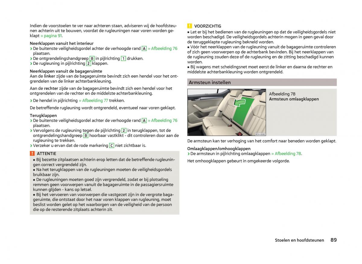 Skoda Superb III 3 handleiding / page 92