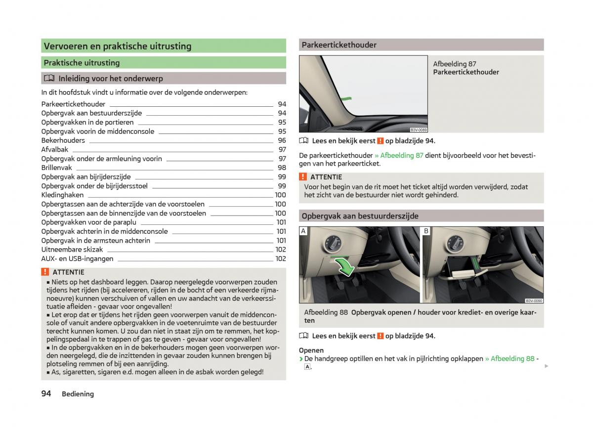 Skoda Superb III 3 handleiding / page 97