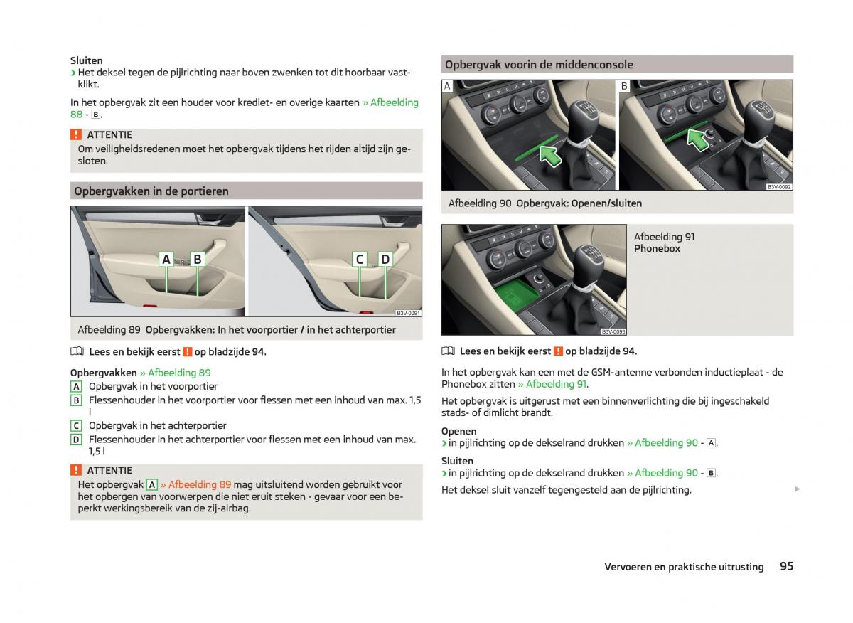 Skoda Superb III 3 handleiding / page 98