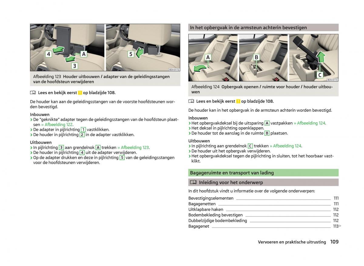 Skoda Superb III 3 handleiding / page 112