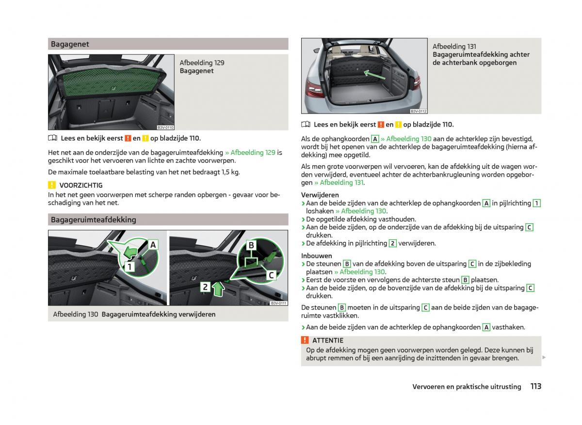 Skoda Superb III 3 handleiding / page 116