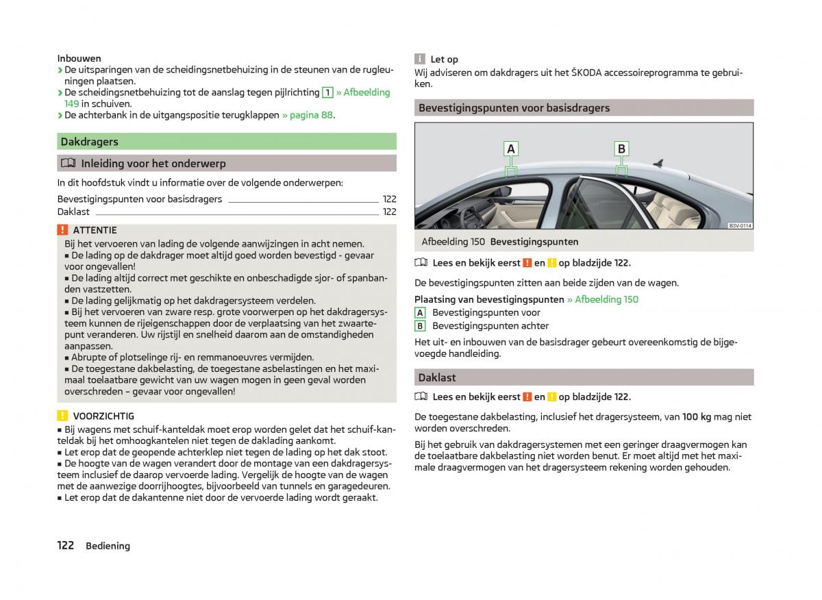 Skoda Superb III 3 handleiding / page 125