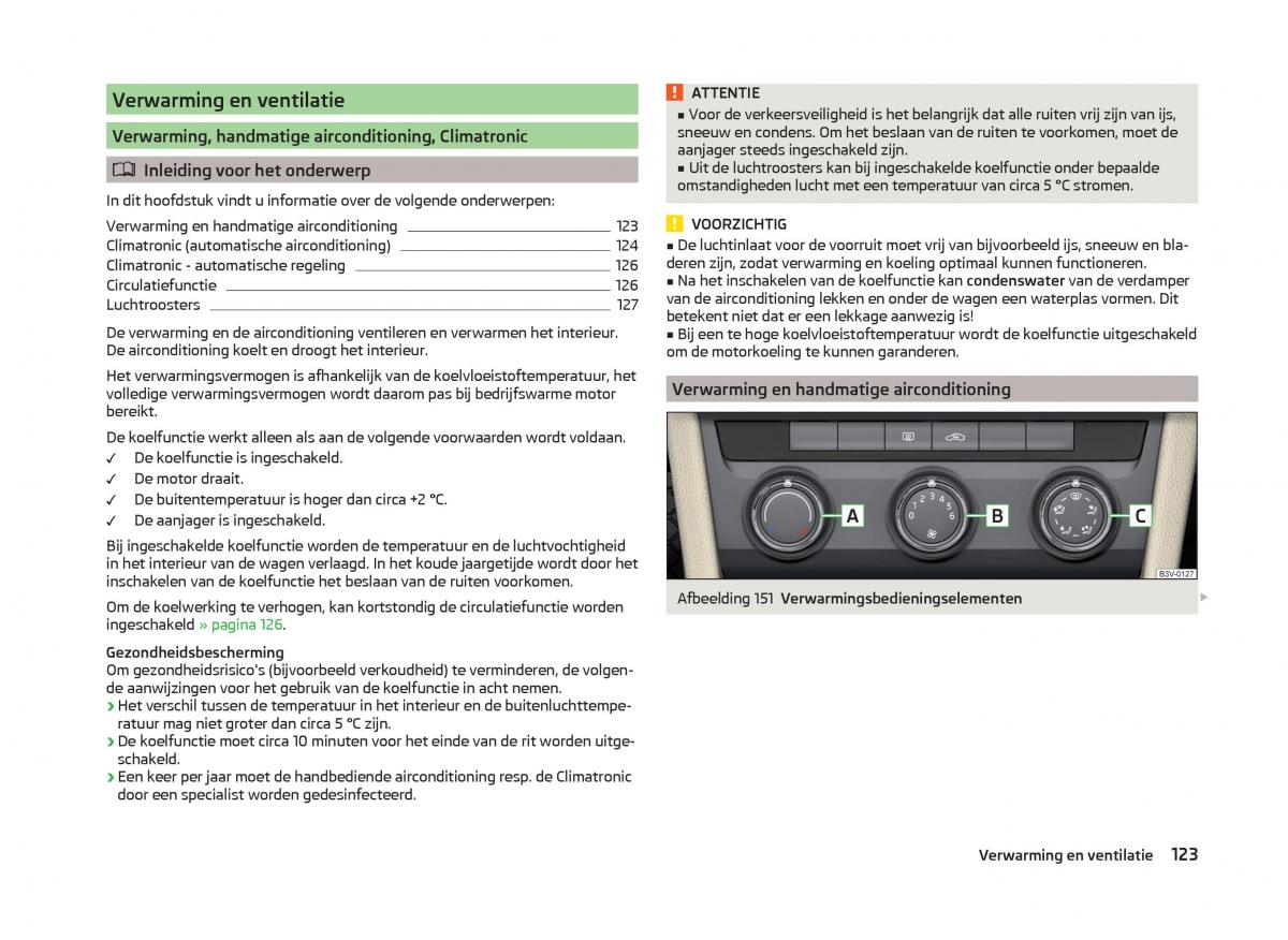 Skoda Superb III 3 handleiding / page 126