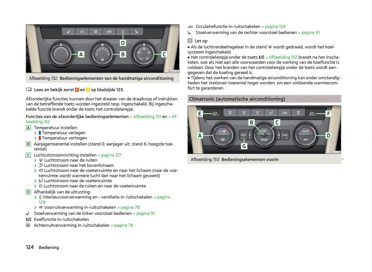 Skoda Superb III 3 handleiding / page 127