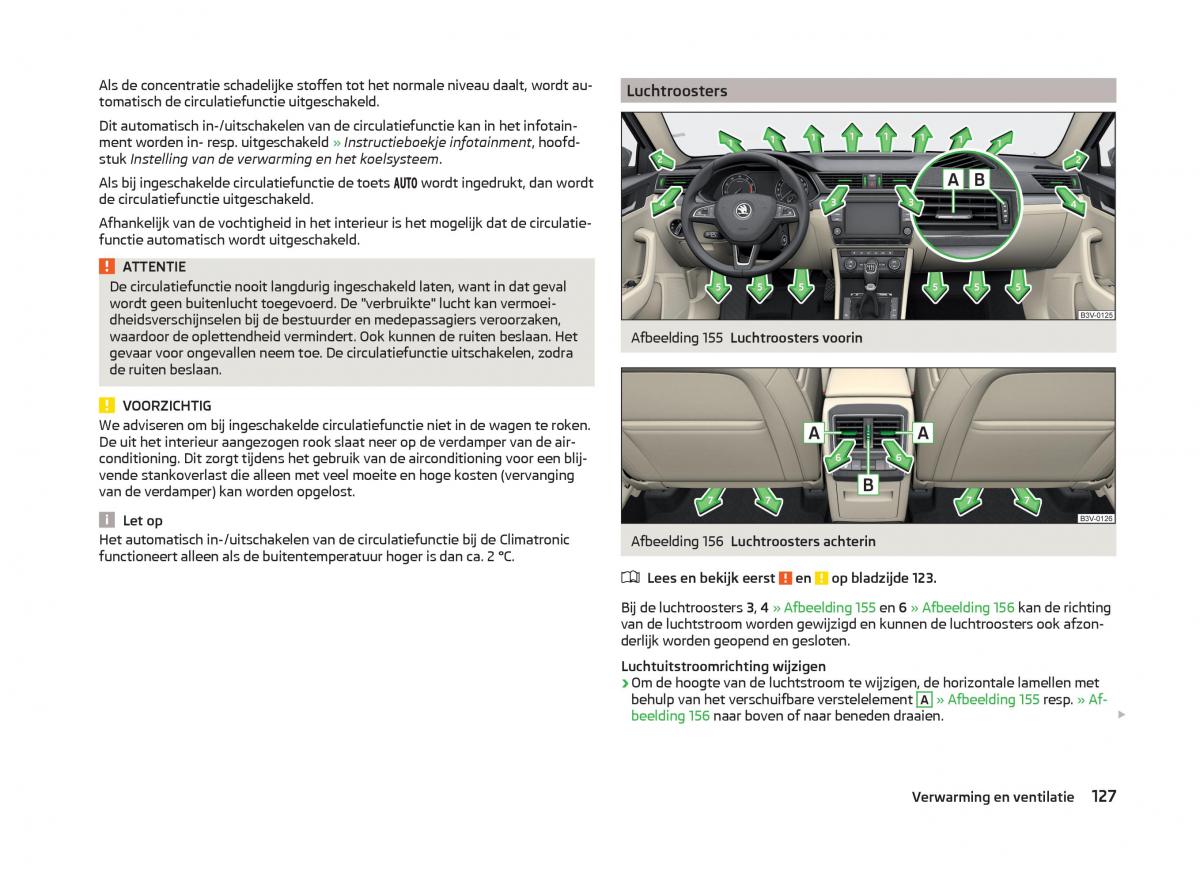 Skoda Superb III 3 handleiding / page 130