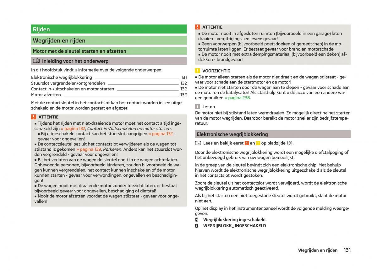 Skoda Superb III 3 handleiding / page 134