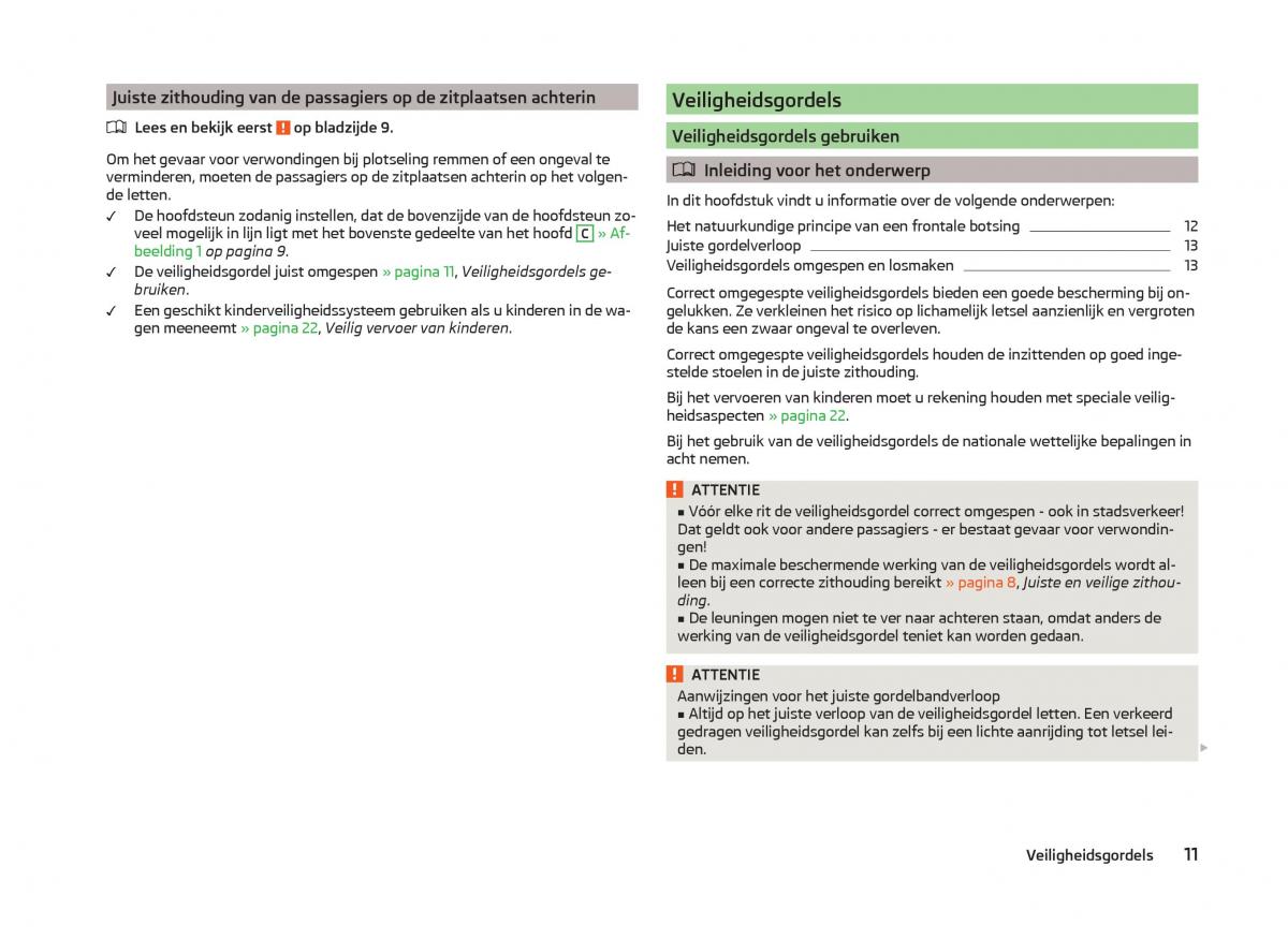 Skoda Superb III 3 handleiding / page 14