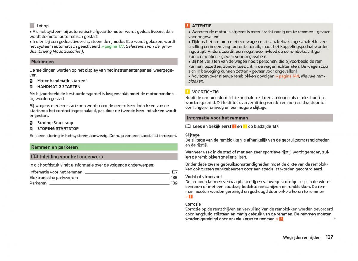 Skoda Superb III 3 handleiding / page 140