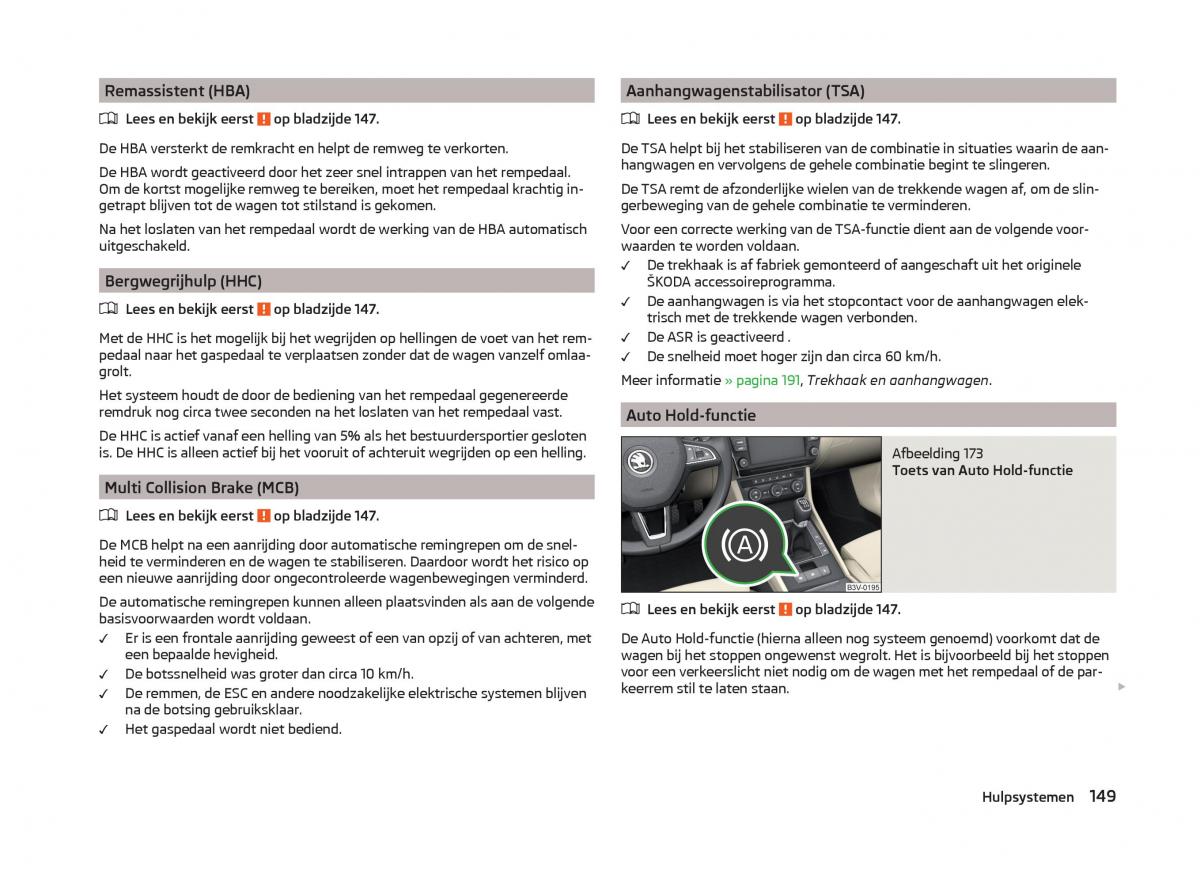 Skoda Superb III 3 handleiding / page 152