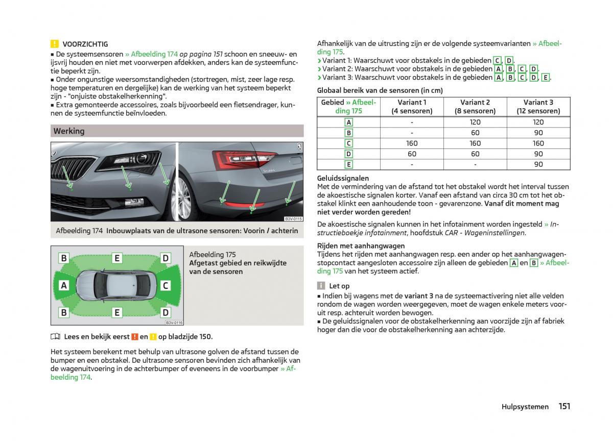 Skoda Superb III 3 handleiding / page 154