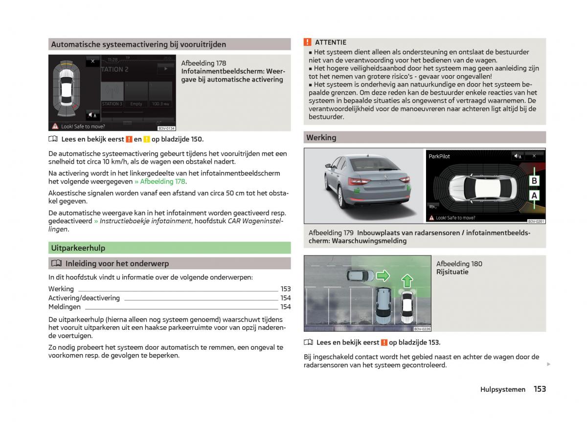 Skoda Superb III 3 handleiding / page 156