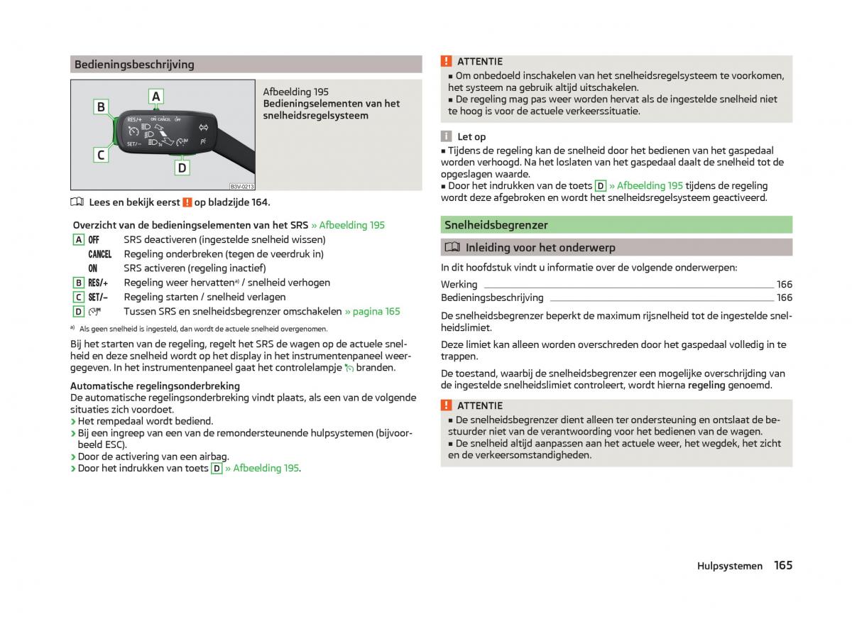 Skoda Superb III 3 handleiding / page 168