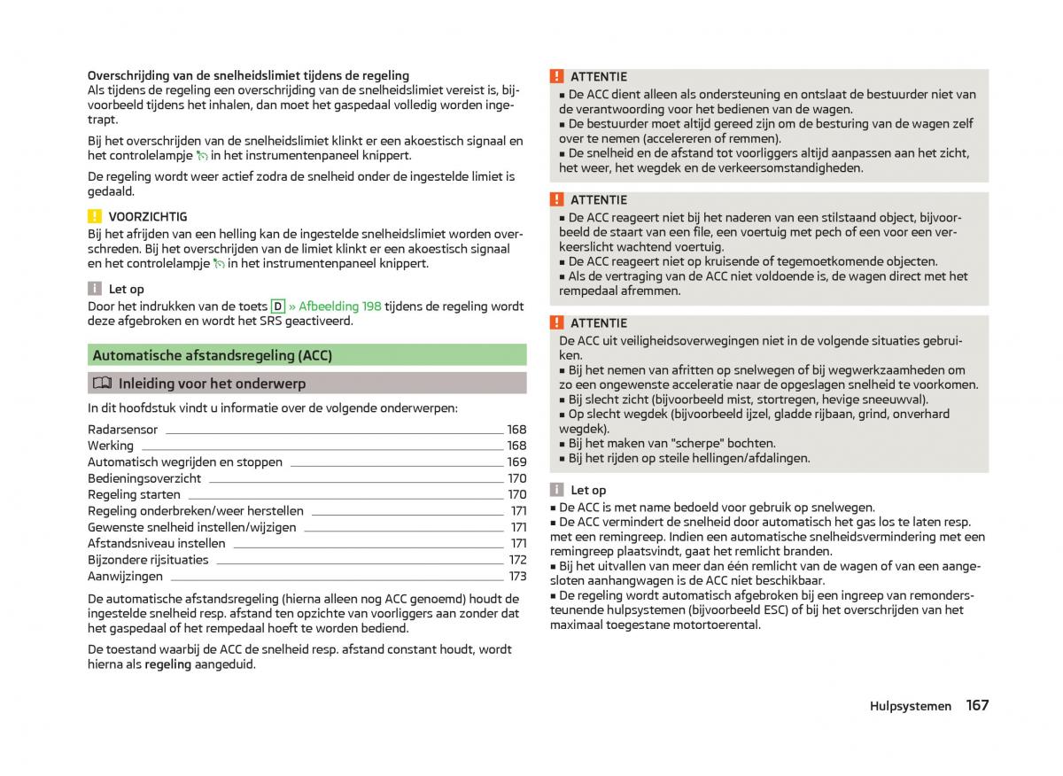 Skoda Superb III 3 handleiding / page 170