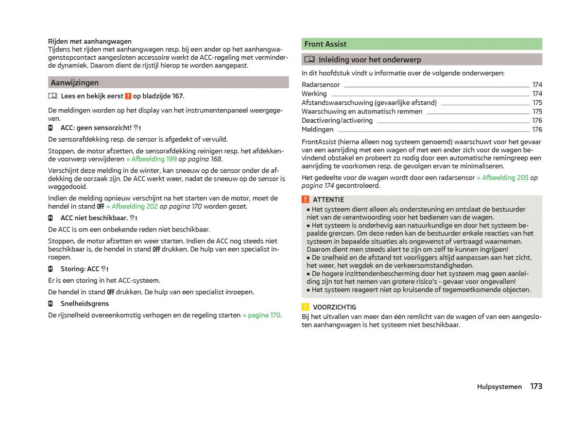 Skoda Superb III 3 handleiding / page 176