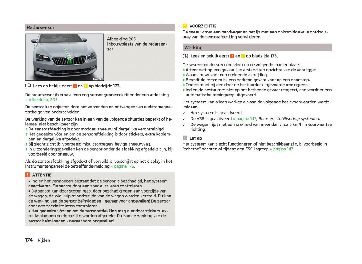 Skoda Superb III 3 handleiding / page 177