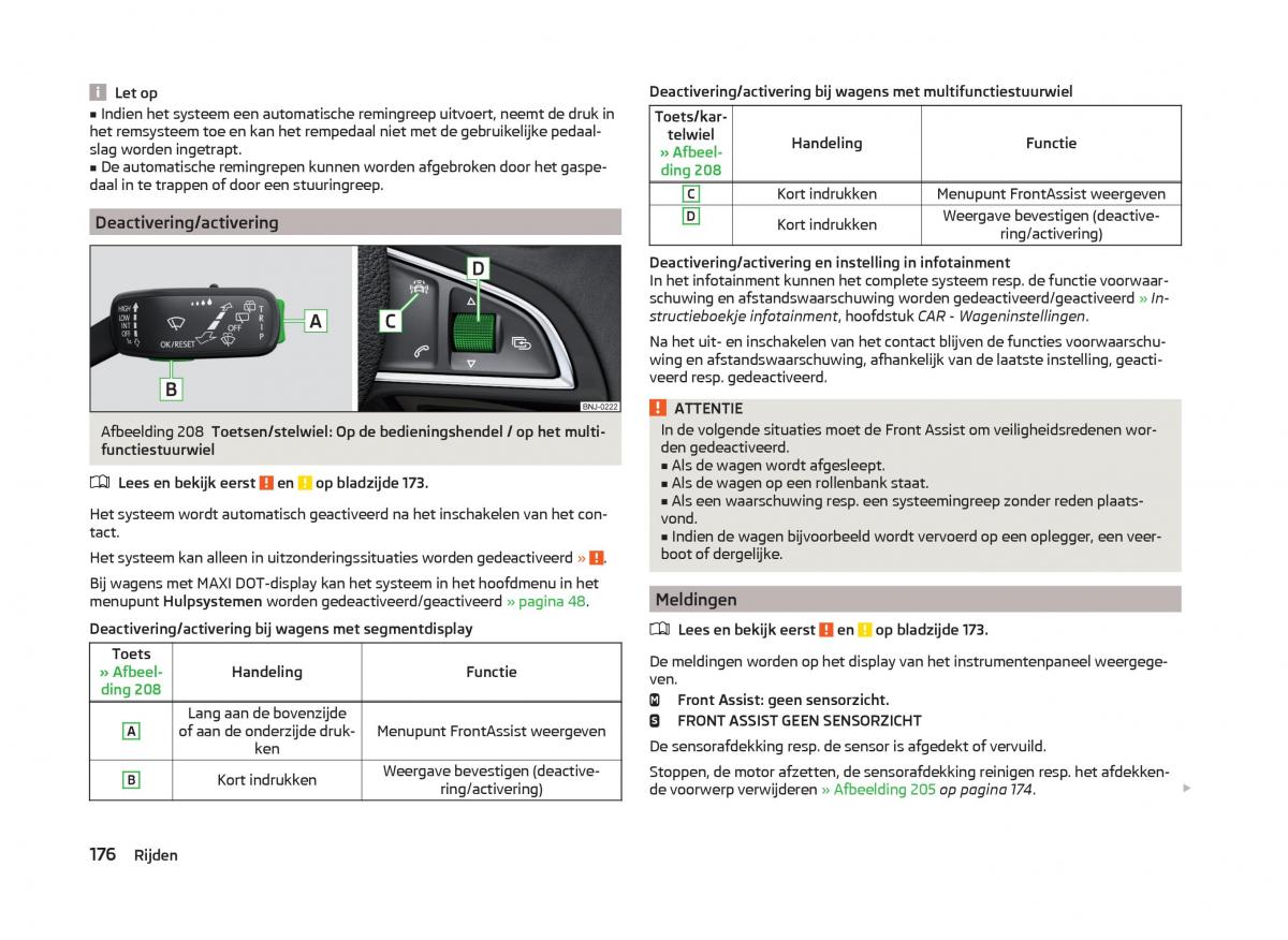 Skoda Superb III 3 handleiding / page 179