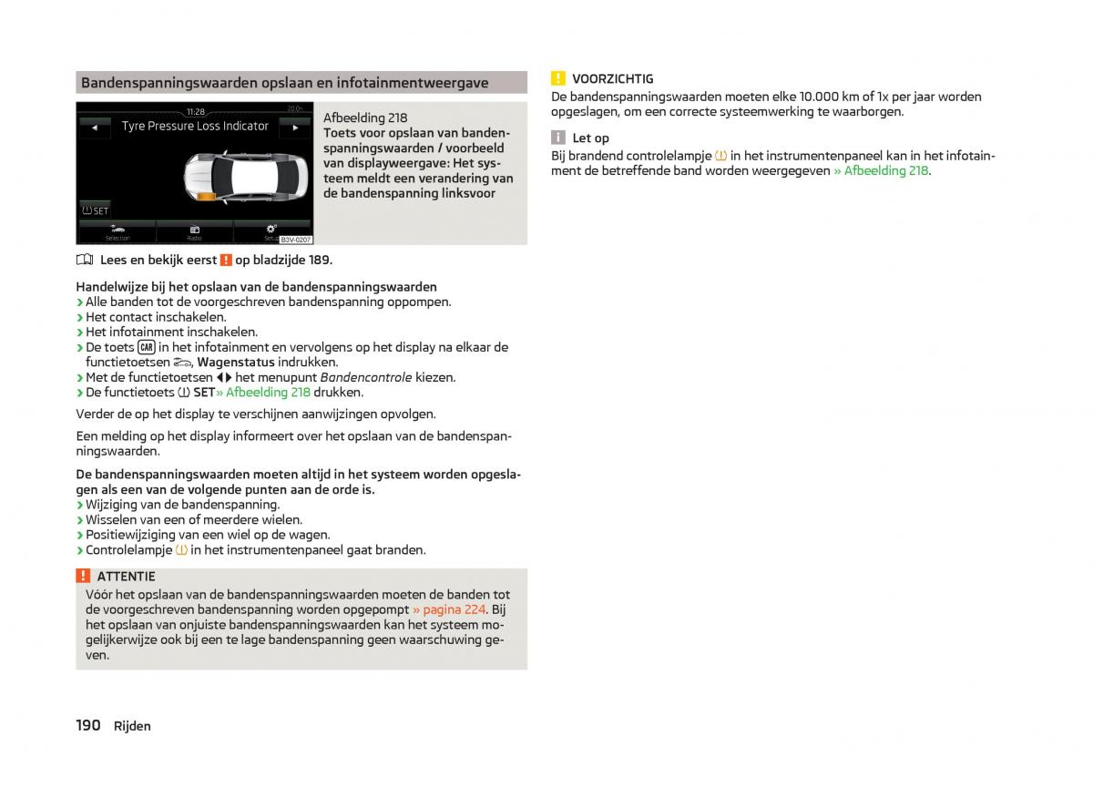 Skoda Superb III 3 handleiding / page 193