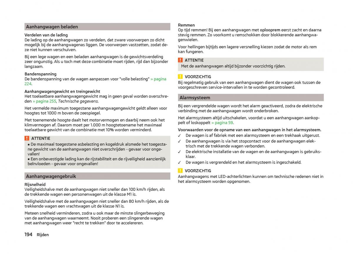 Skoda Superb III 3 handleiding / page 197