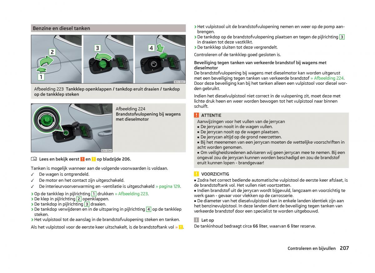 Skoda Superb III 3 handleiding / page 210