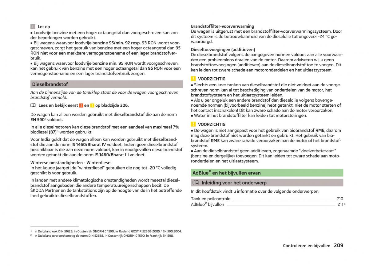 Skoda Superb III 3 handleiding / page 212