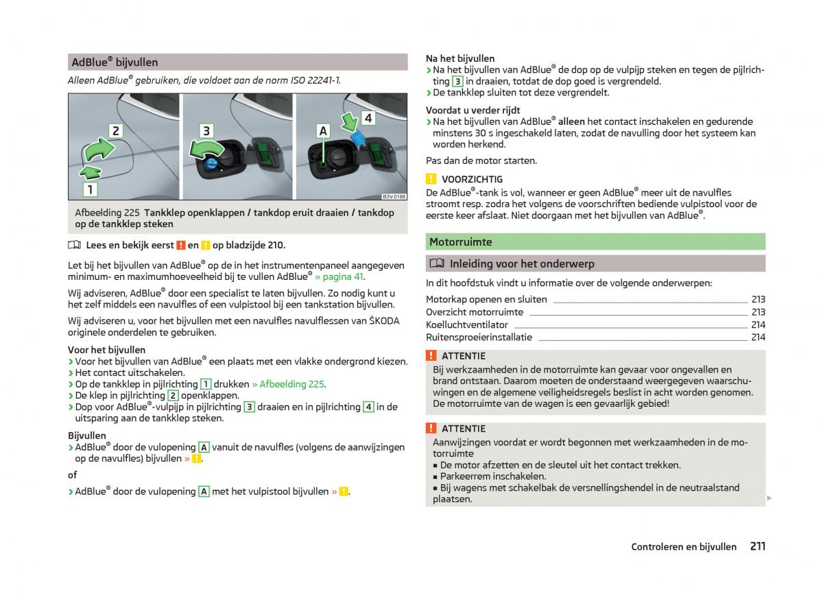 Skoda Superb III 3 handleiding / page 214