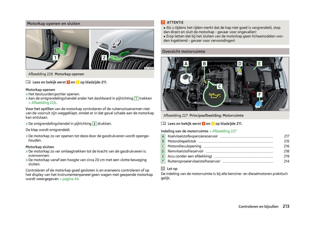 Skoda Superb III 3 handleiding / page 216