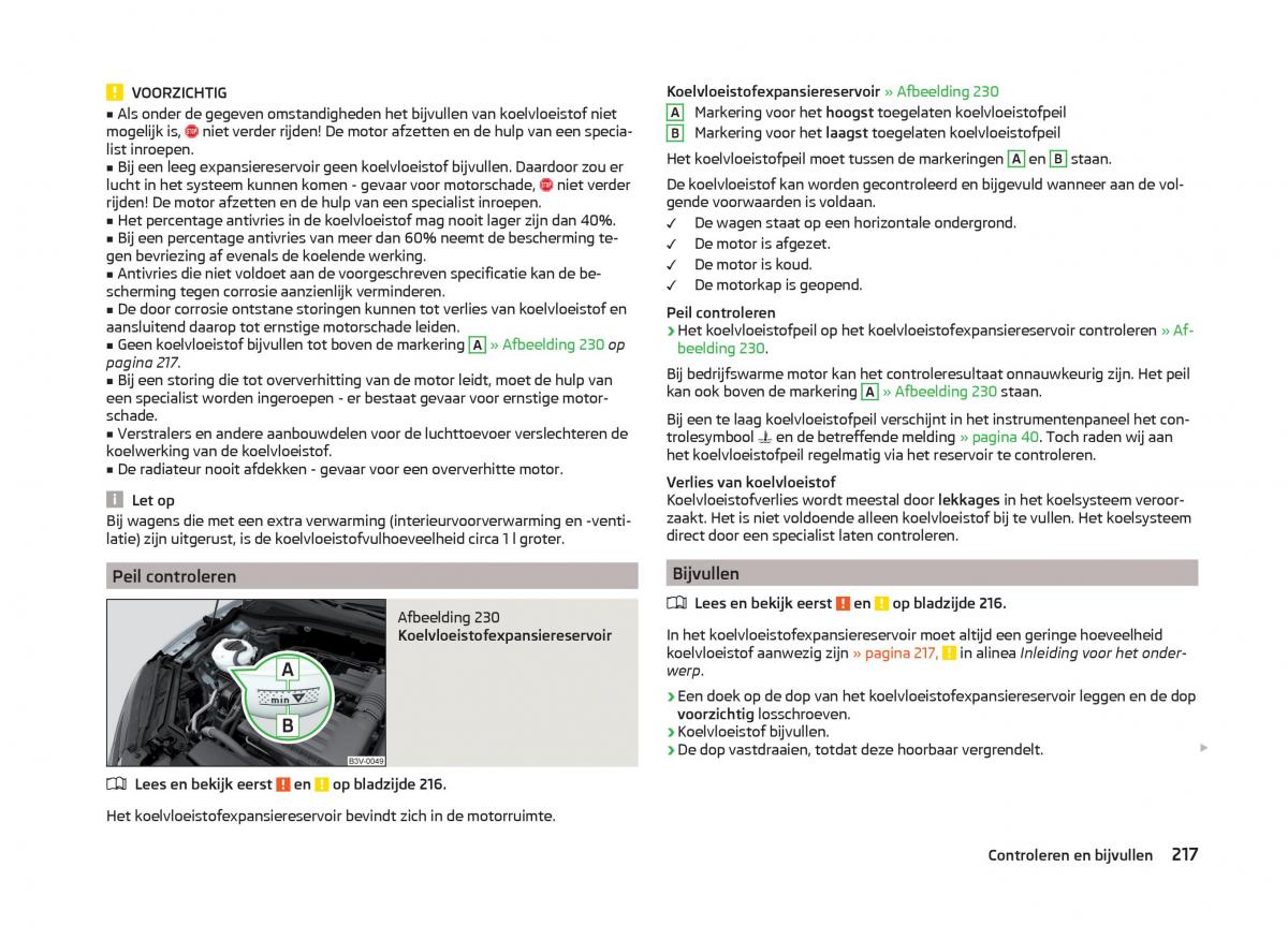 Skoda Superb III 3 handleiding / page 220