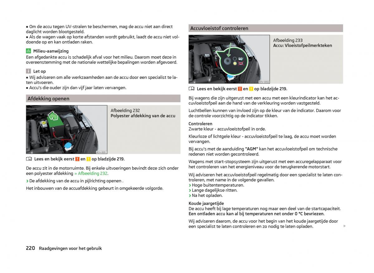 Skoda Superb III 3 handleiding / page 223