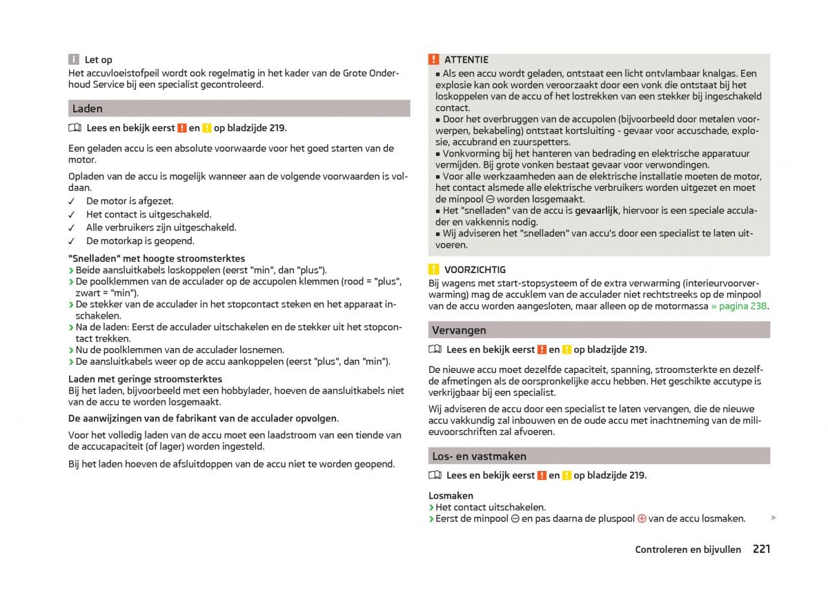 Skoda Superb III 3 handleiding / page 224