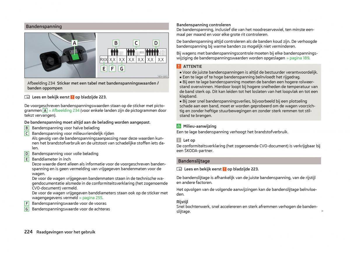 Skoda Superb III 3 handleiding / page 227