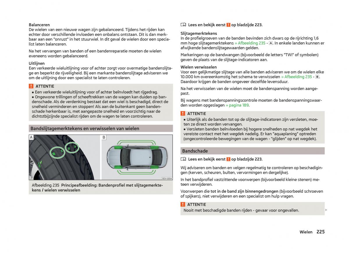 Skoda Superb III 3 handleiding / page 228