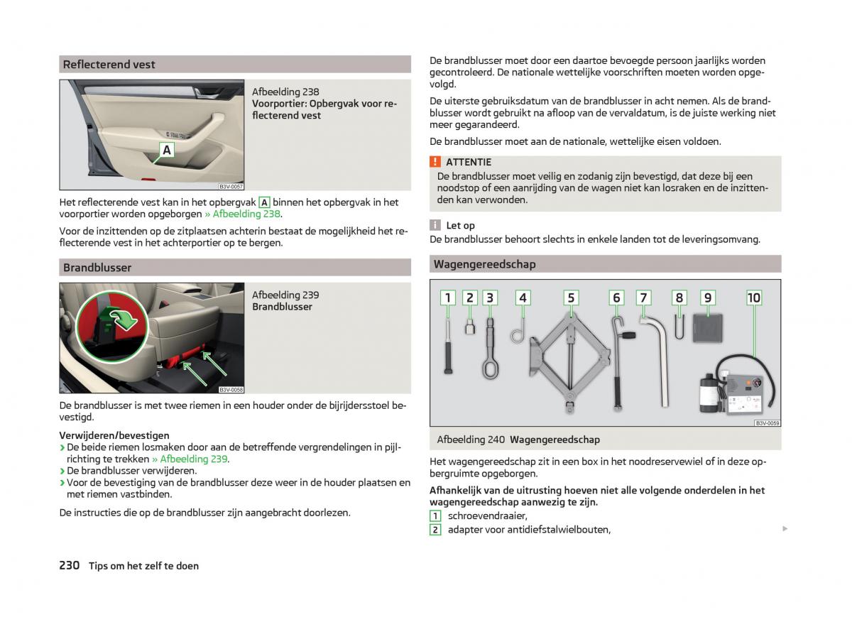 Skoda Superb III 3 handleiding / page 233