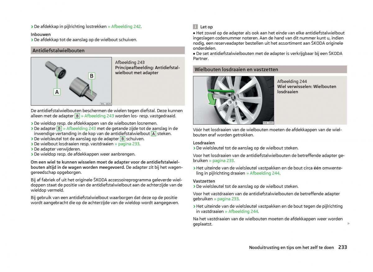 Skoda Superb III 3 handleiding / page 236