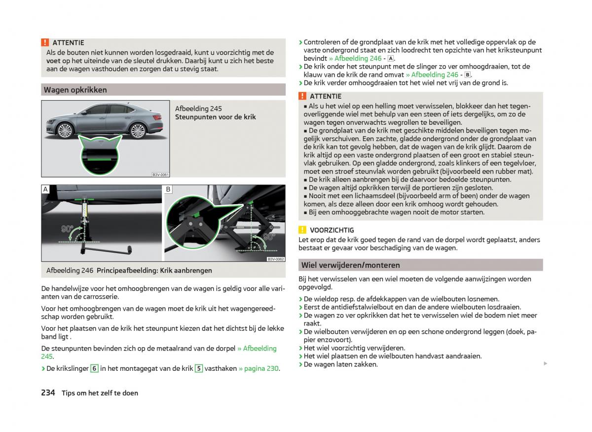 Skoda Superb III 3 handleiding / page 237