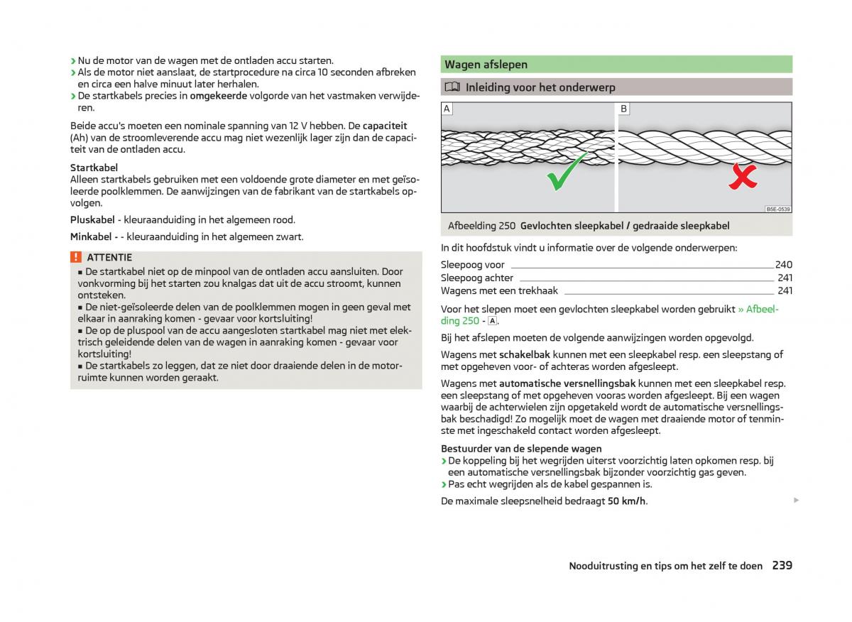 Skoda Superb III 3 handleiding / page 242