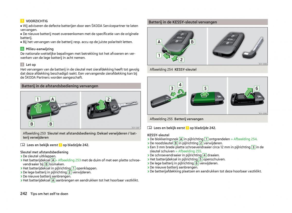 Skoda Superb III 3 handleiding / page 245