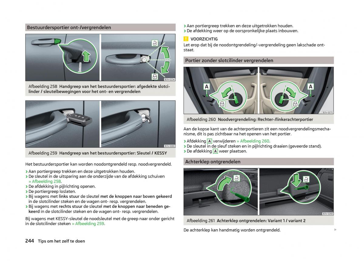 Skoda Superb III 3 handleiding / page 247