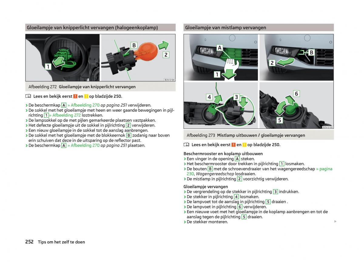 Skoda Superb III 3 handleiding / page 255