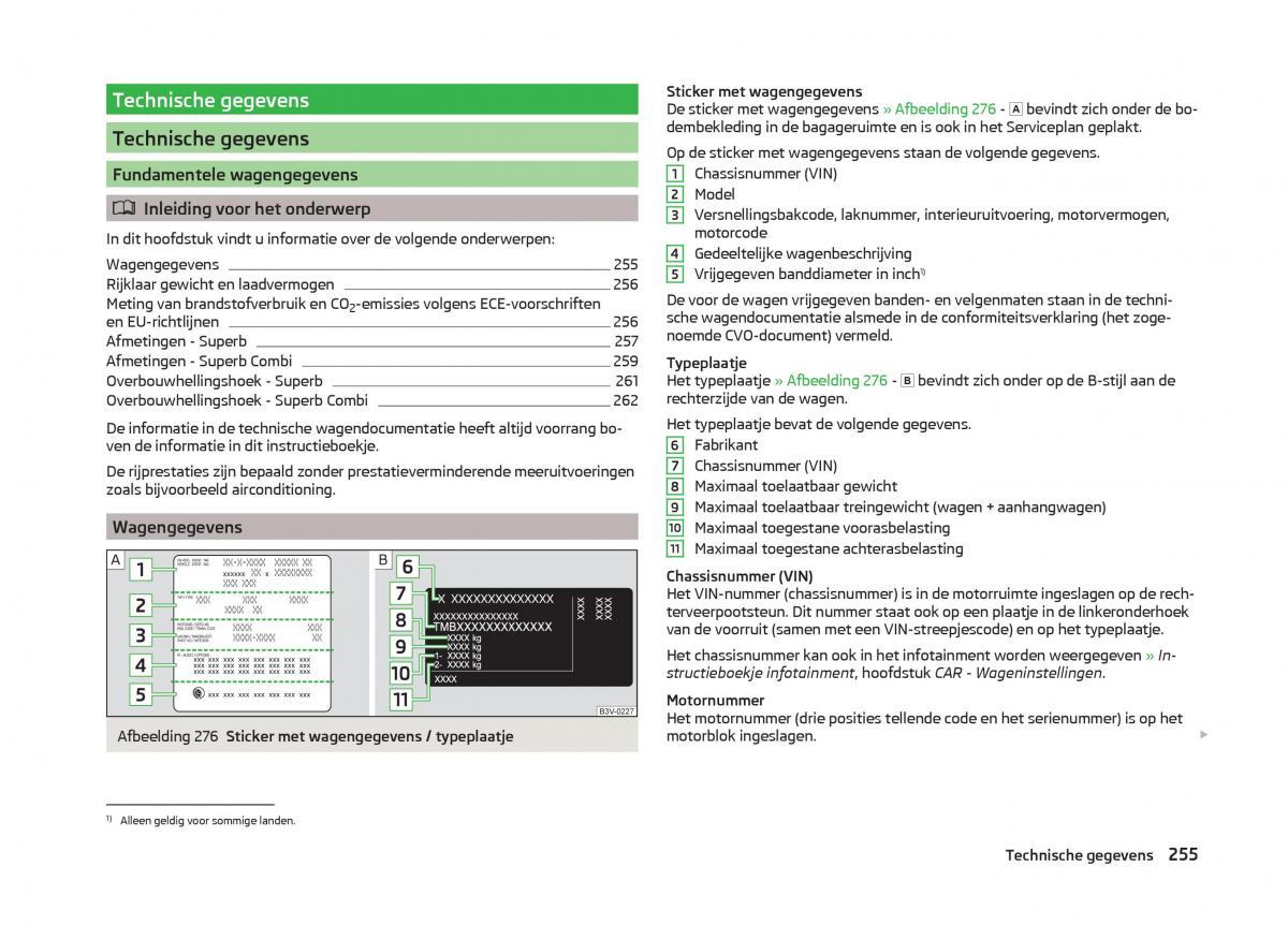 Skoda Superb III 3 handleiding / page 258