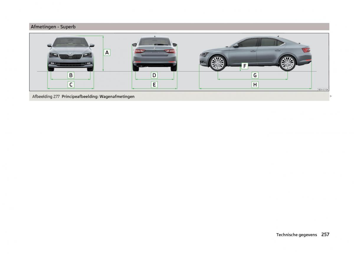 Skoda Superb III 3 handleiding / page 260