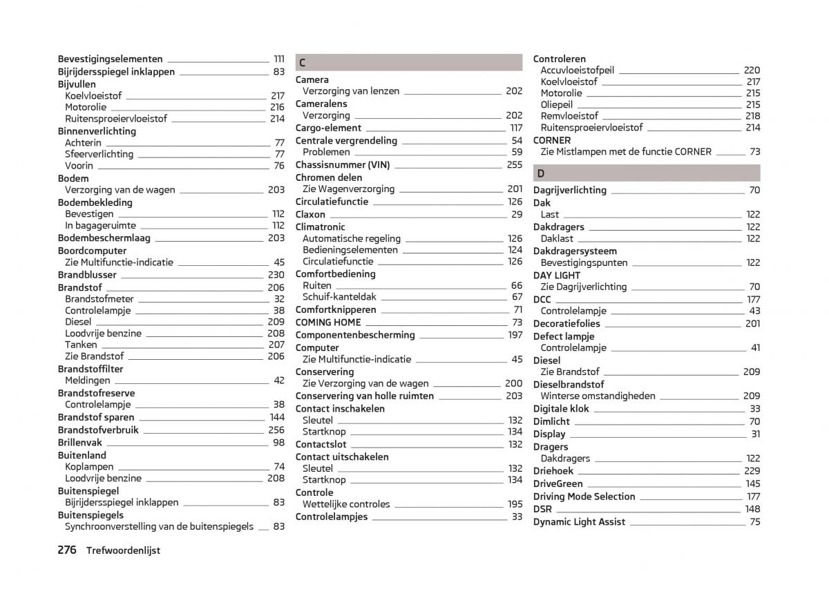 Skoda Superb III 3 handleiding / page 279