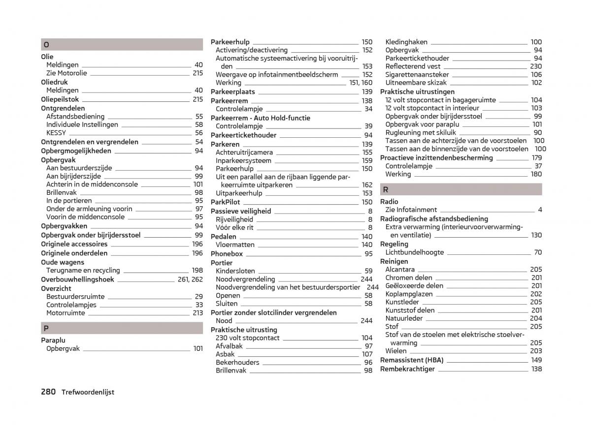 Skoda Superb III 3 handleiding / page 283