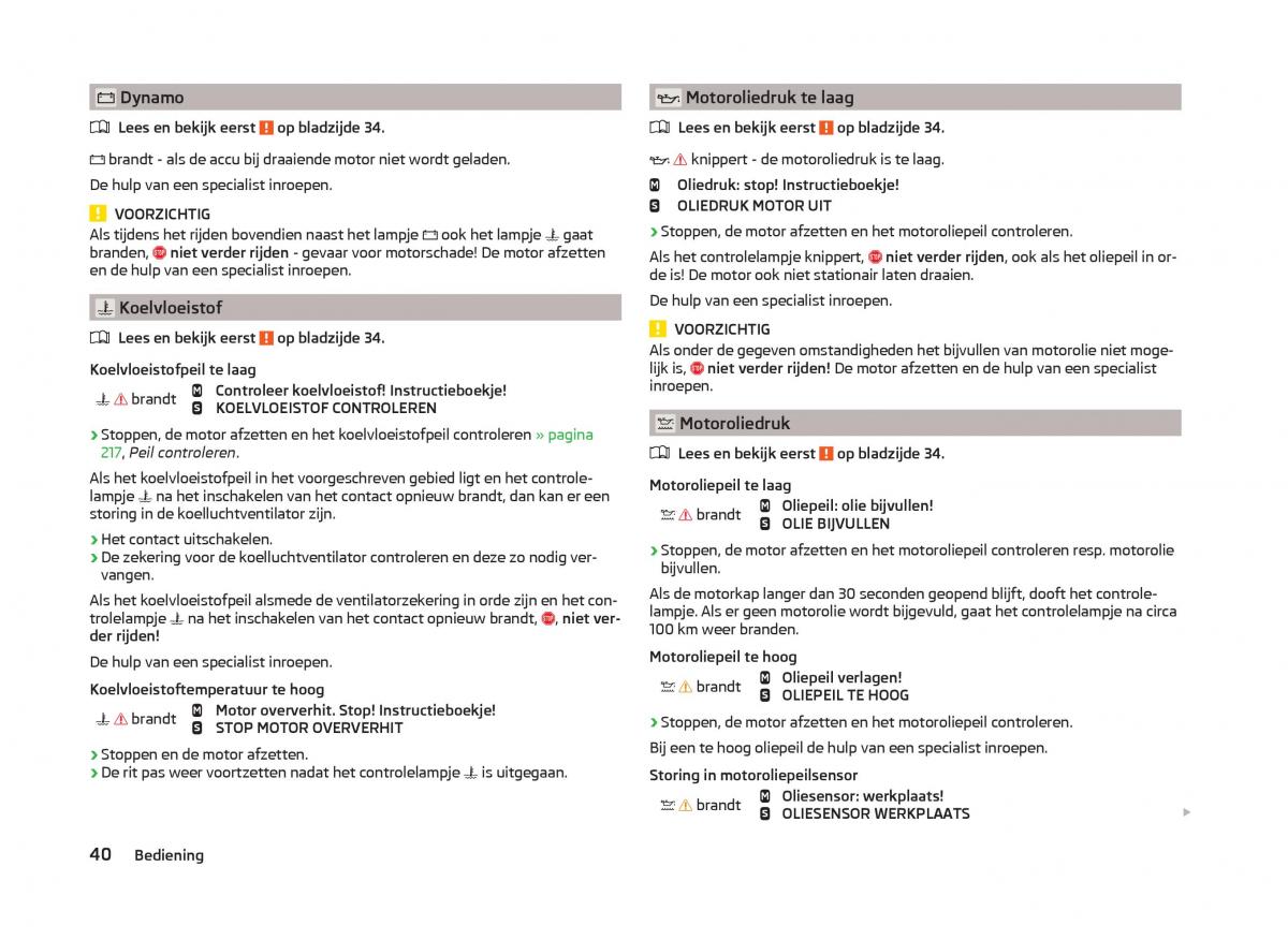 Skoda Superb III 3 handleiding / page 43