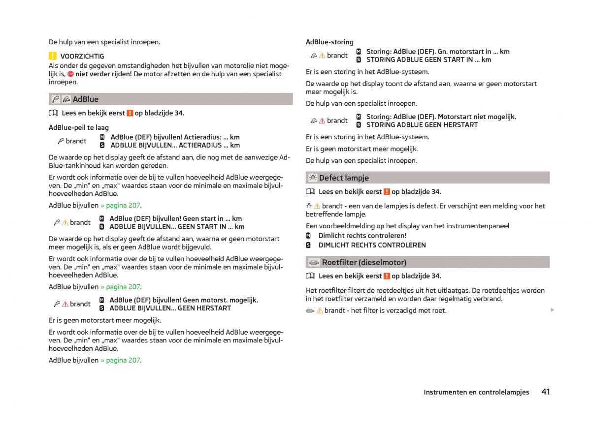 Skoda Superb III 3 handleiding / page 44