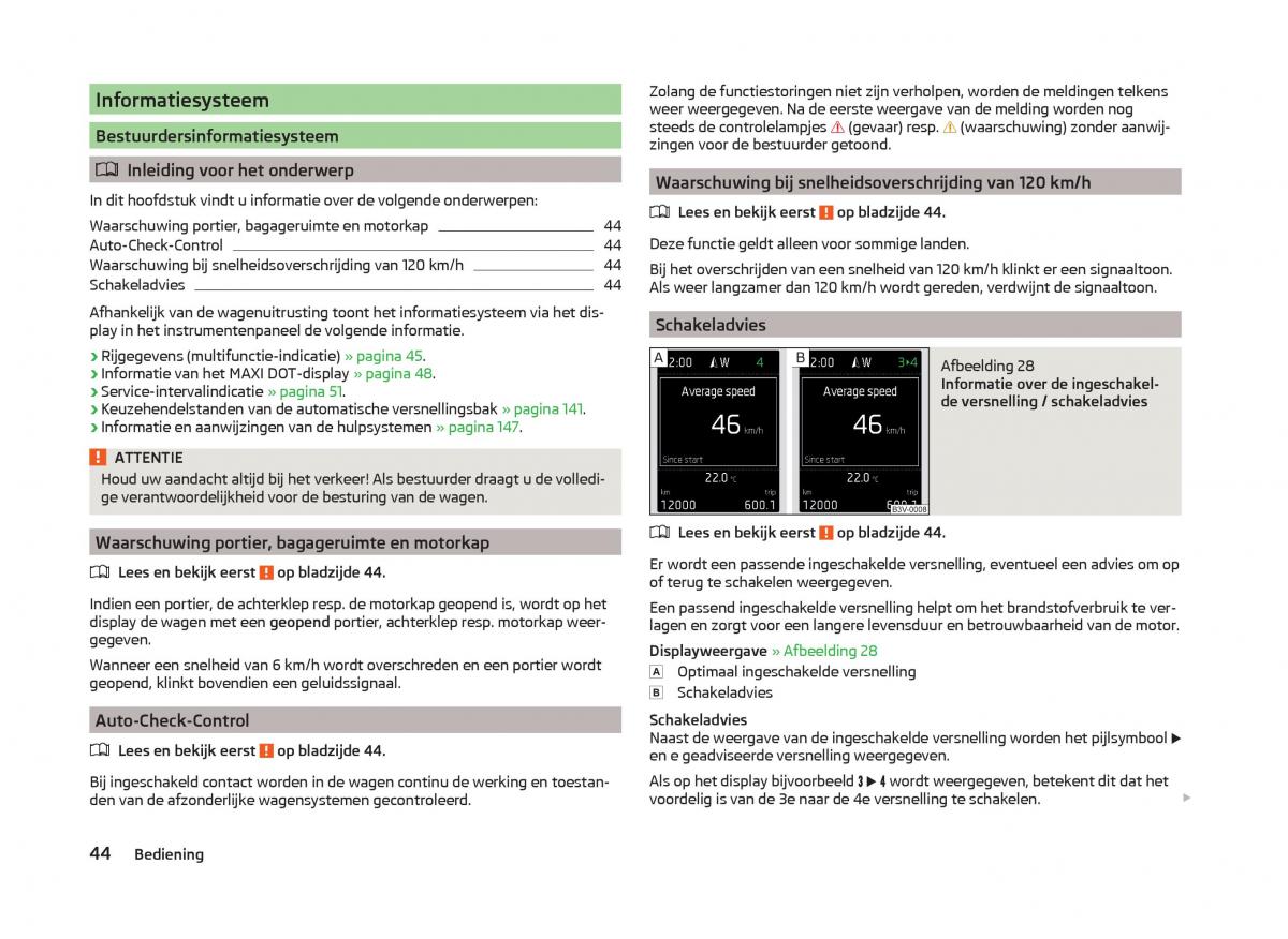 Skoda Superb III 3 handleiding / page 47