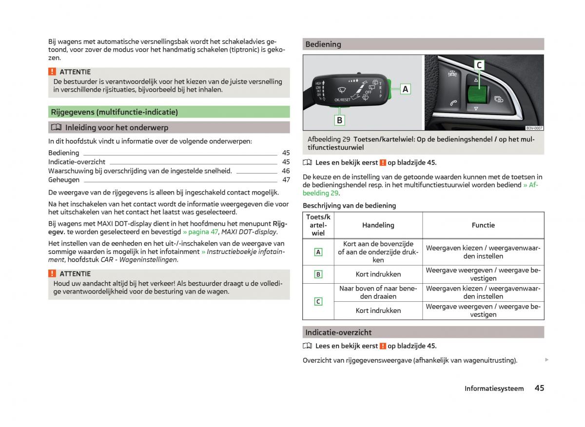 Skoda Superb III 3 handleiding / page 48