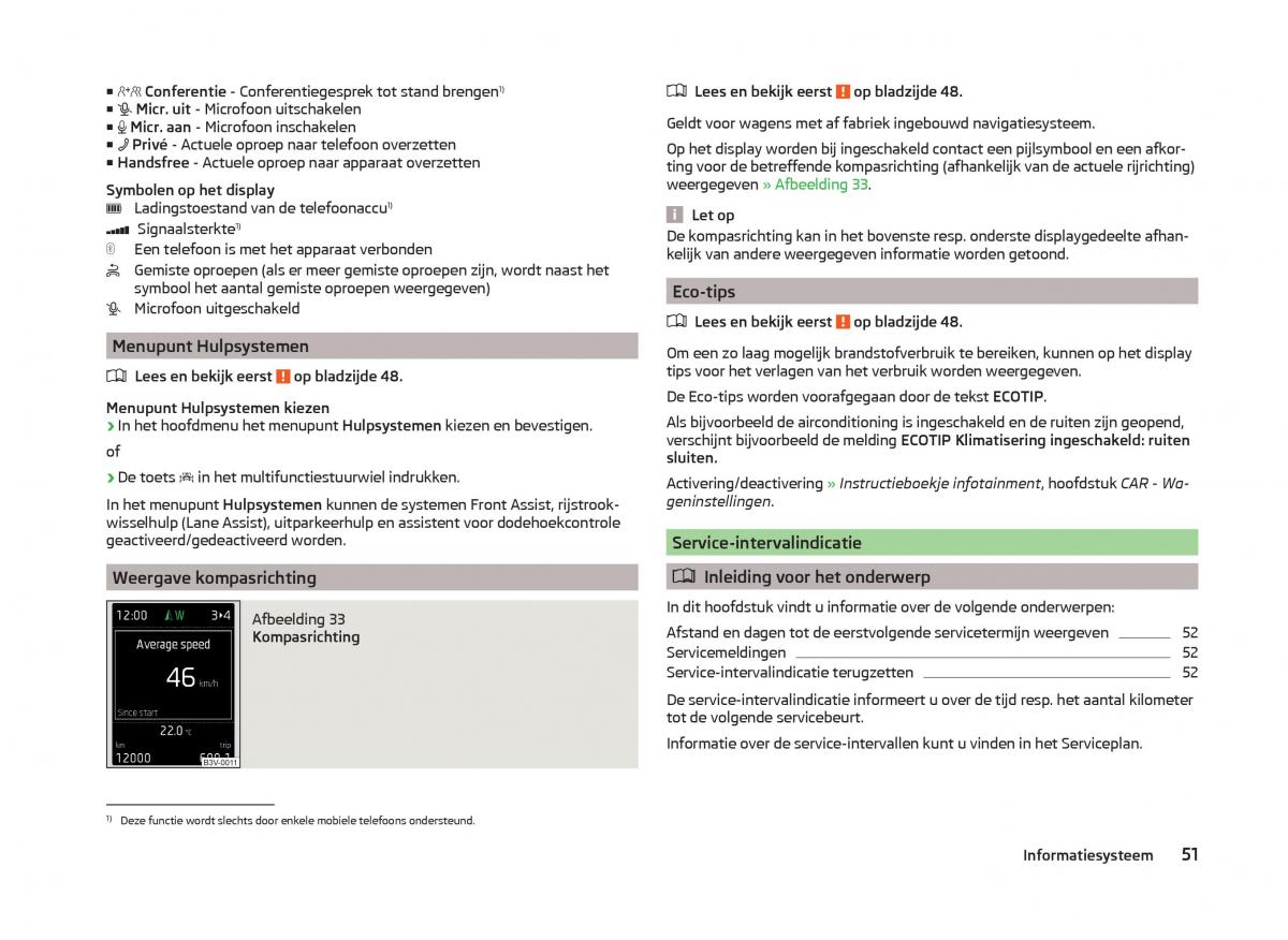 Skoda Superb III 3 handleiding / page 54