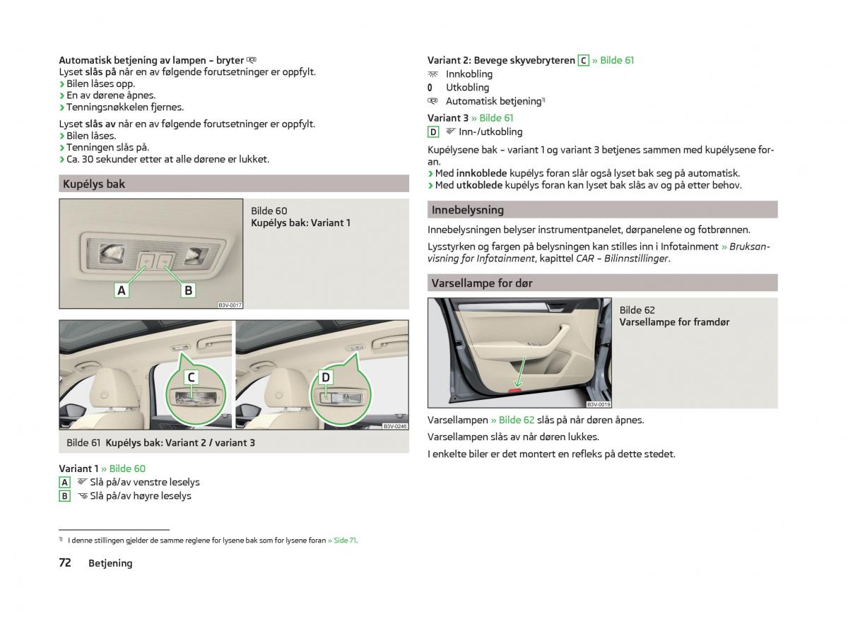 Skoda Superb III 3 bruksanvisningen / page 75