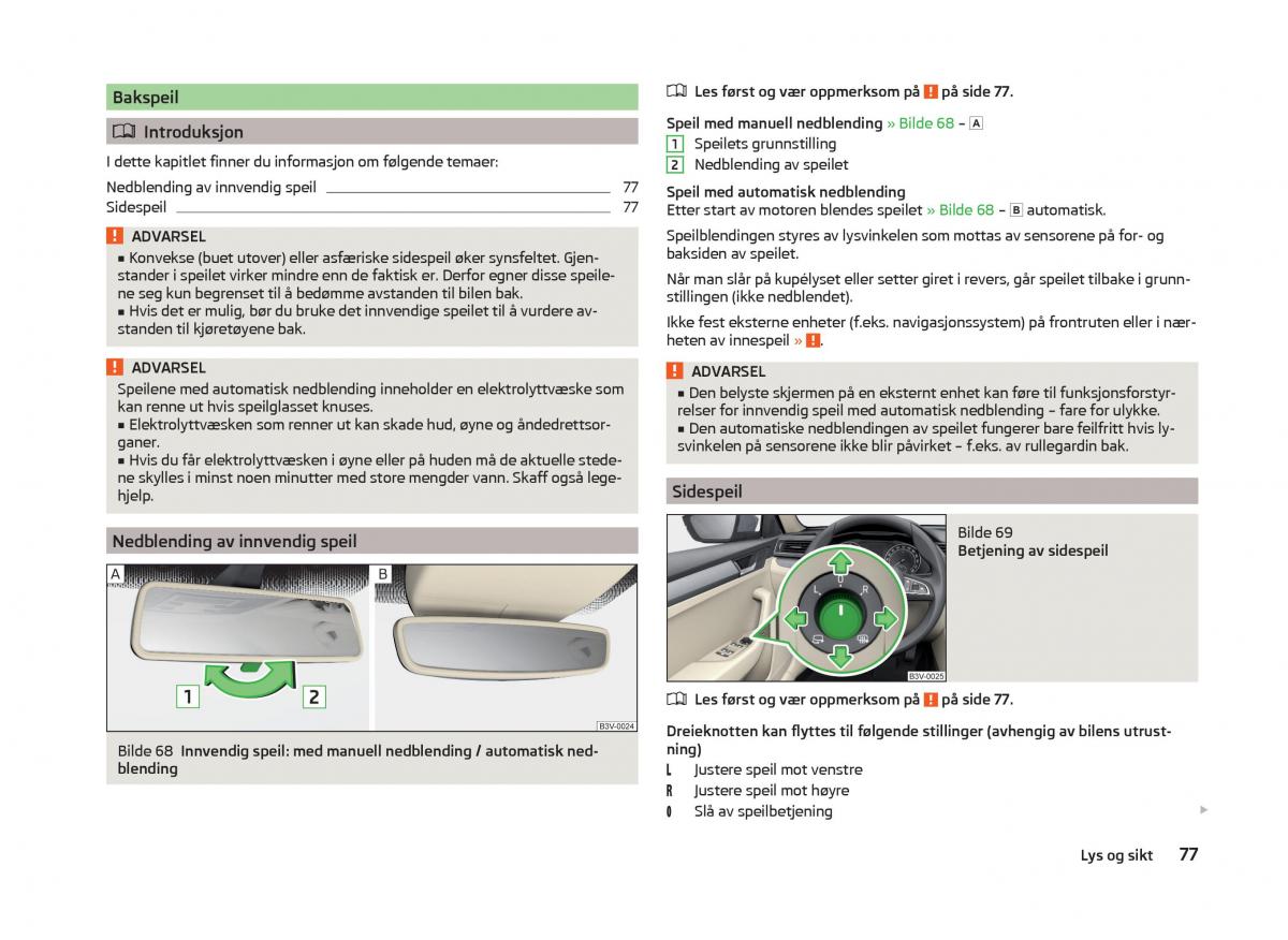 Skoda Superb III 3 bruksanvisningen / page 80